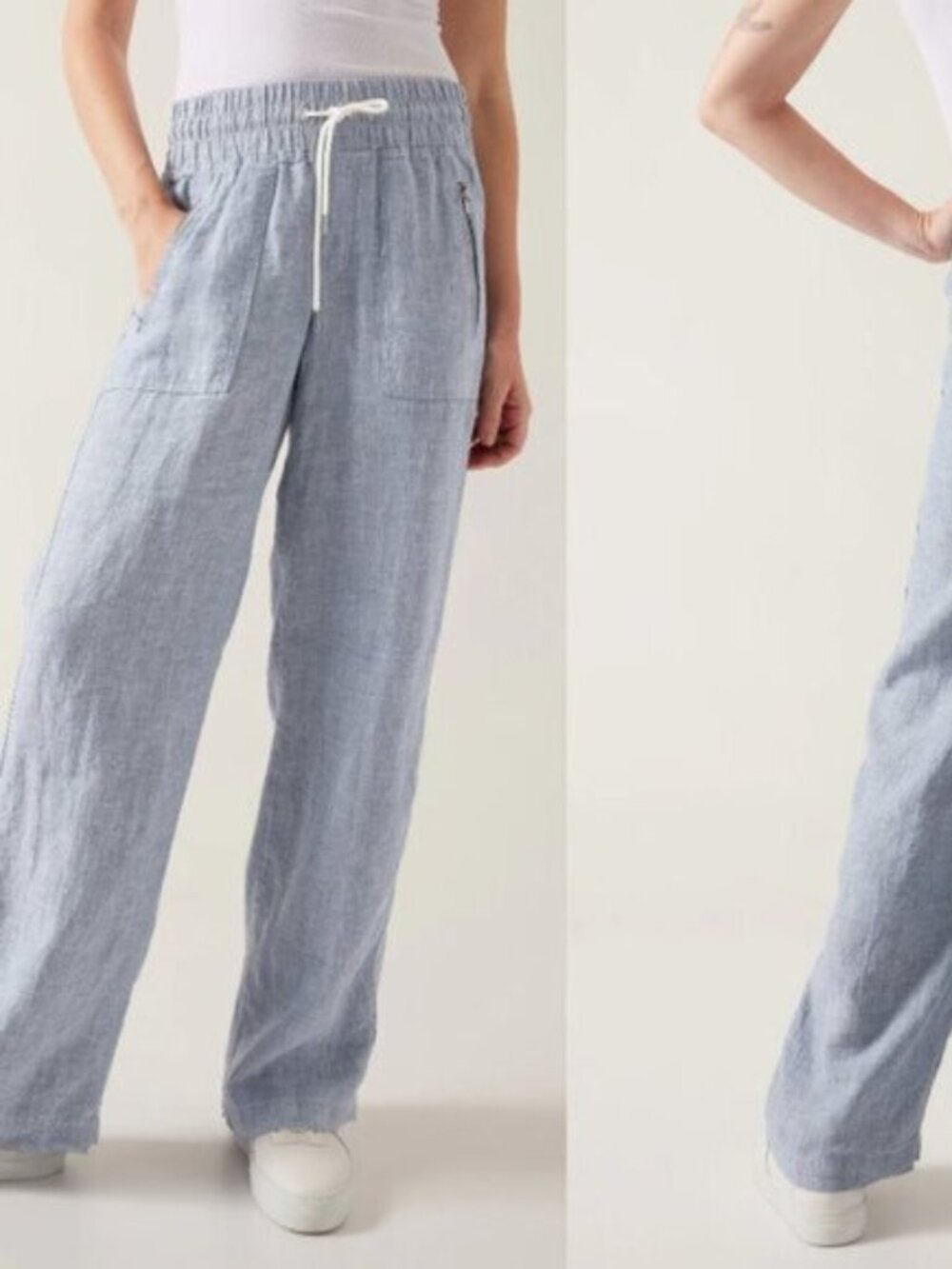ATHLETA cabo linen wide leg pants (sz8)
